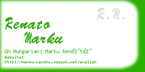 renato marku business card